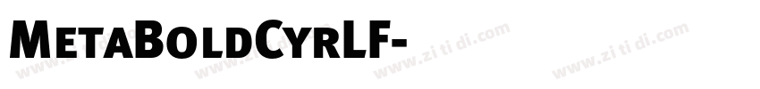 MetaBoldCyrLF字体转换