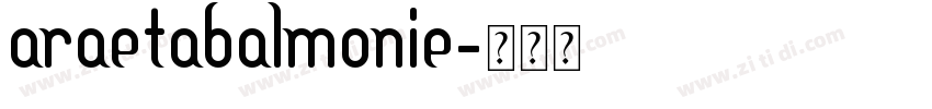 AraEtabAlMonie字体转换