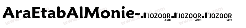 AraEtabAlMonie字体转换