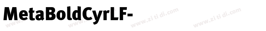 MetaBoldCyrLF字体转换