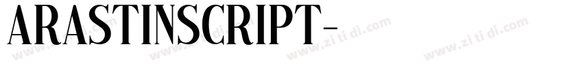 ArastinScript字体转换