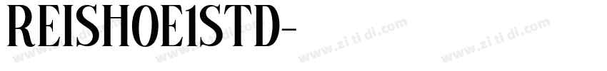 ReishoE1Std字体转换
