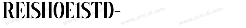 ReishoE1Std字体转换