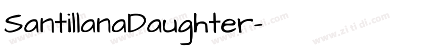 SantillanaDaughter字体转换 SantillanaDaughter字体转换