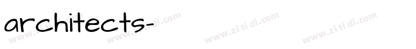 architects字体转换