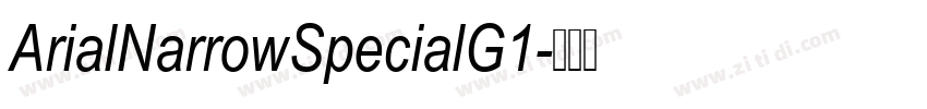 ArialNarrowSpecialG1字体转换