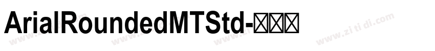 ArialRoundedMTStd字体转换
