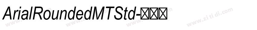 ArialRoundedMTStd字体转换