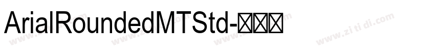 ArialRoundedMTStd字体转换