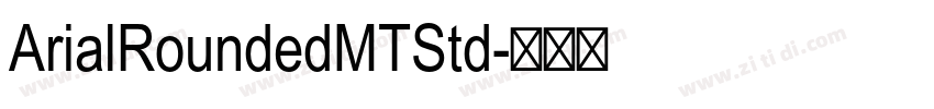 ArialRoundedMTStd字体转换