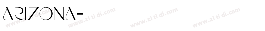 Arizona字体转换
