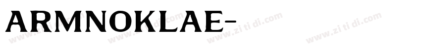 ARMNoklae字体转换