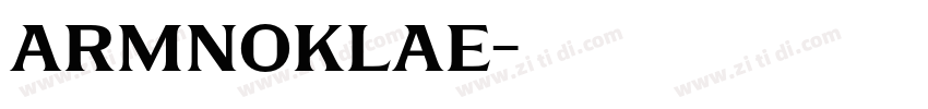 ARMNoklae字体转换