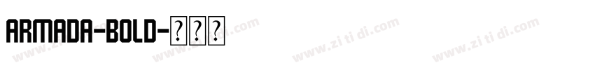 Armada-Bold字体转换