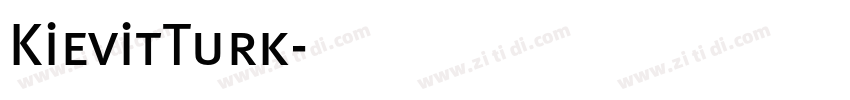 KievitTurk字体转换