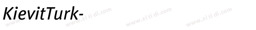 KievitTurk字体转换