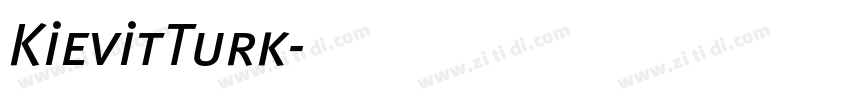 KievitTurk字体转换