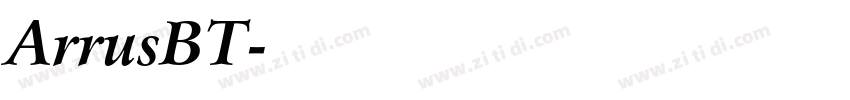 ArrusBT字体转换