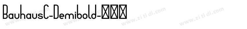 BauhausC-Demibold字体转换
