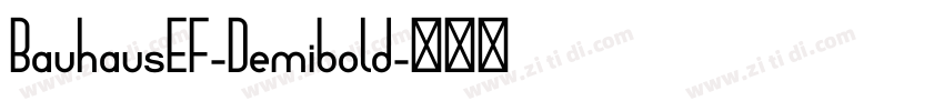 BauhausEF-Demibold字体转换