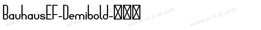 BauhausEF-Demibold字体转换