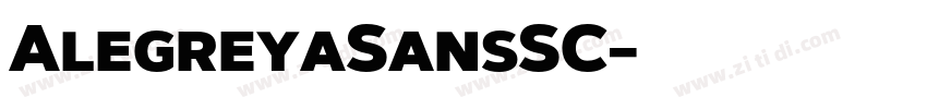 AlegreyaSansSC字体转换