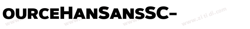 ourceHanSansSC字体转换