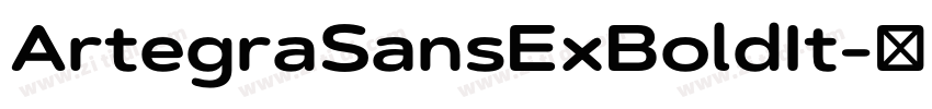 ArtegraSansExBoldIt字体转换
