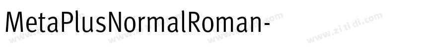 MetaPlusNormalRoman字体转换