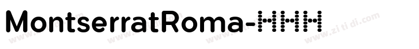 MontserratRoma字体转换