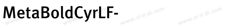 MetaBoldCyrLF字体转换