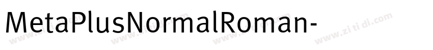 MetaPlusNormalRoman字体转换