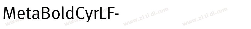 MetaBoldCyrLF字体转换