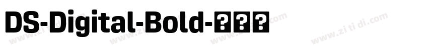 DS-Digital-Bold字体转换