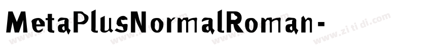 MetaPlusNormalRoman字体转换
