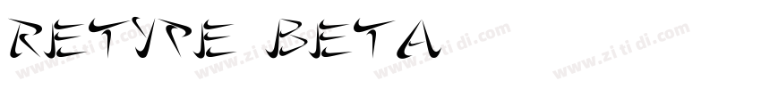 RETYPE(BETA字体转换