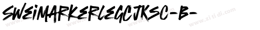 SweiMarkerLegCJKsc-B字体转换