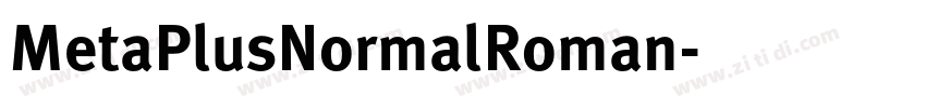 MetaPlusNormalRoman字体转换
