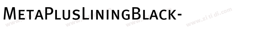MetaPlusLiningBlack字体转换