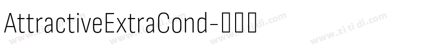 AttractiveExtraCond字体转换