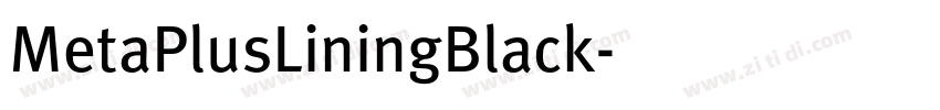 MetaPlusLiningBlack字体转换