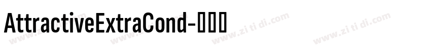 AttractiveExtraCond字体转换