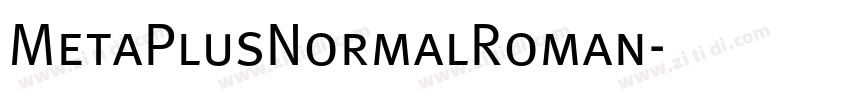 MetaPlusNormalRoman字体转换