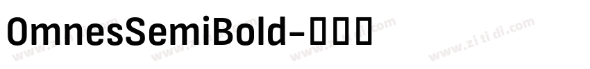 0mnesSemiBold字体转换