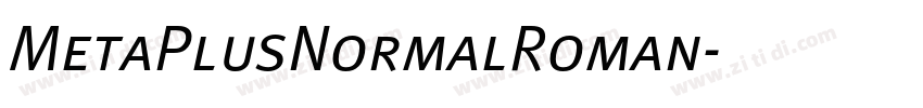 MetaPlusNormalRoman字体转换