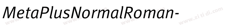 MetaPlusNormalRoman字体转换