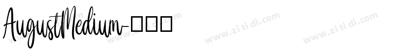 AugustMedium字体转换