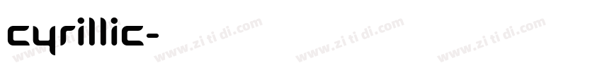 Cyrillic字体转换