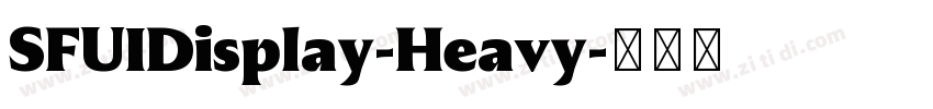 SFUIDisplay-Heavy字体转换