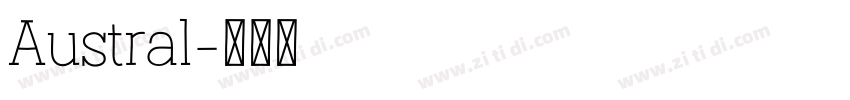 Austral字体转换